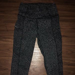 Lululemon fast and free cropped leggings